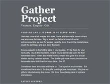 Tablet Screenshot of gatherproject.org